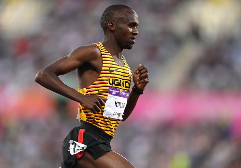 Jacob Kiplimo of Team Uganda competes during the Men's 5000m Final on day nine of the Birmingham 2022 Commonwealth Games at Alexander Stadium on August 06, 2022 on the Birmingham, England.