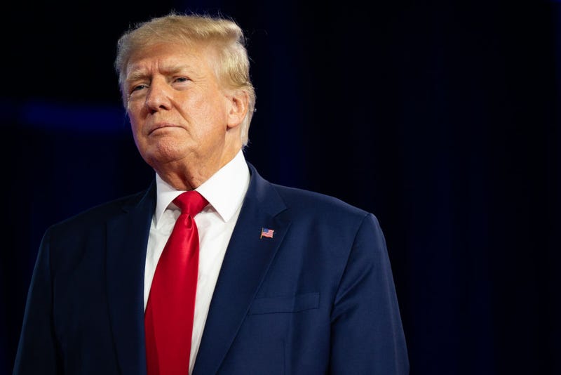 Former U.S. President Donald Trump speaks at the Conservative Political Action Conference (CPAC) at the Hilton Anatole on August 06, 2022 in Dallas, Texas. 