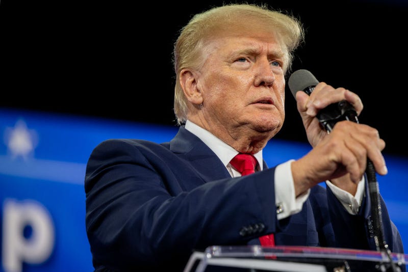 Former U.S. President Donald Trump speaks at the Conservative Political Action Conference (CPAC) at the Hilton Anatole on August 06, 2022 in Dallas, Texas. 