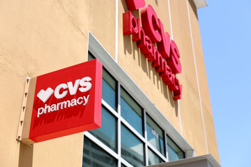 The CVS logo is displayed outside a CVS store on August 8, 2022 in Los Angeles, California. 