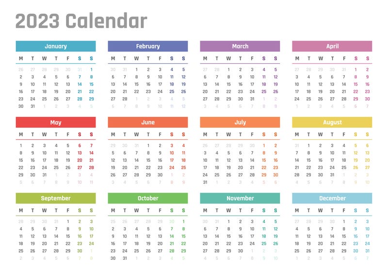 2023 year calendar