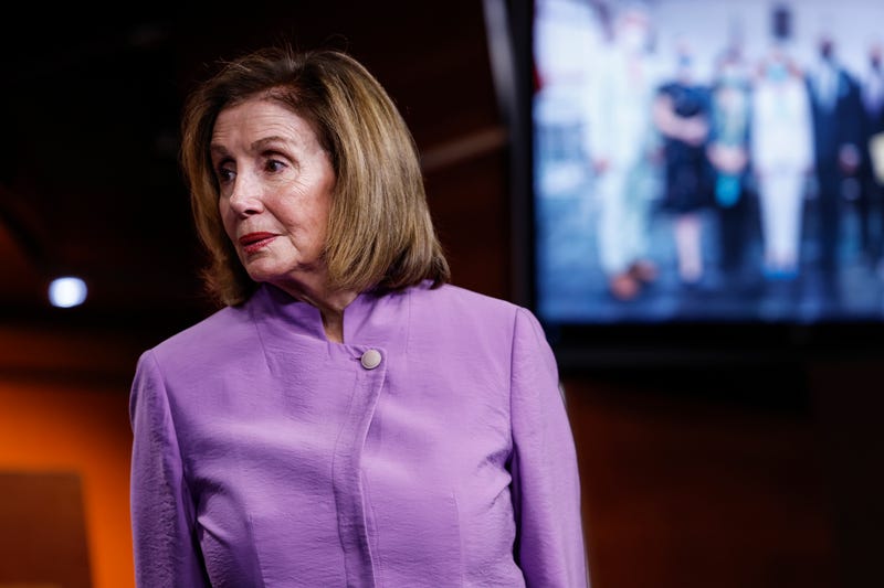 U.S. House Speaker Nancy Pelosi (D-CA) alongside members of the Congressional Delegation who recently traveled to the Indo-Pacific Region attends a press conference in the U.S. Capitol Building on August 10, 2022 in Washington, DC.