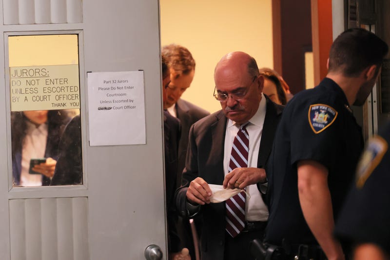 Former Trump Organization chief financial officer Allen Weisselberg leaves after the conclusion of a hearing on his criminal case at Manhattan Criminal Court on August 12, 2022 in New York City. 