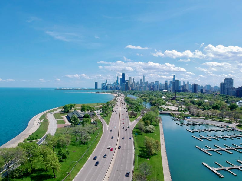 stock image of DuSable Lake Shore Drive