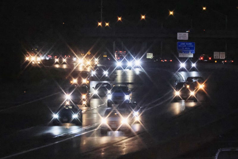 Traffic moves along the Long Island Expressway on August 12, 2022 in Melville, New York