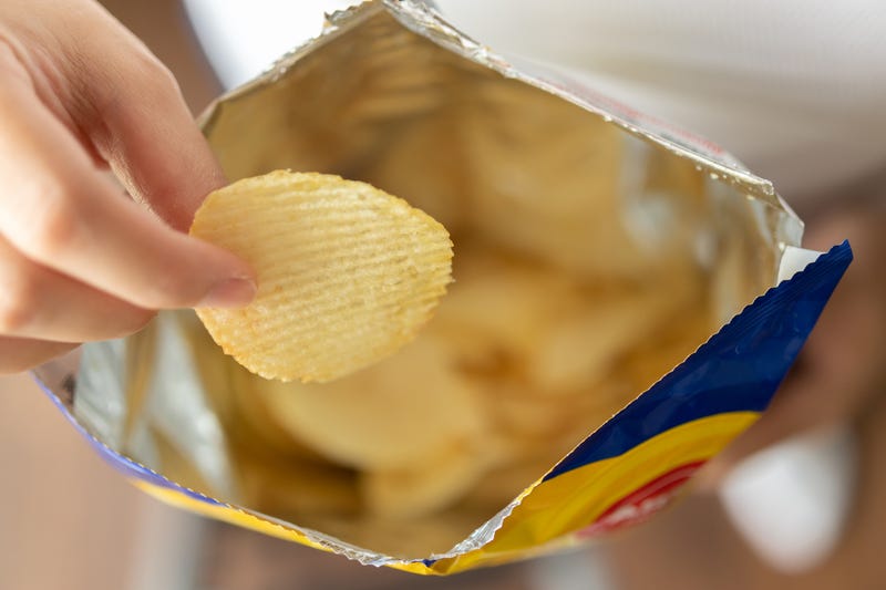 chip bag - stock photo