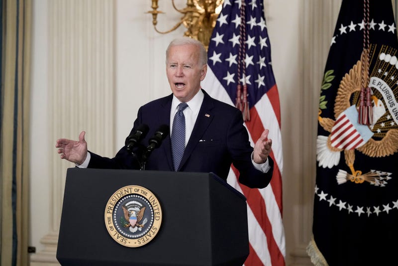 President Joe Biden delivers remarks before signing The Inflation Reduction Act in the State Dining Room of the White House August 16, 2022 in Washington, DC.