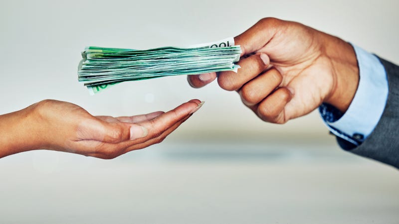 Paper money, payment or loan cash - stock photo