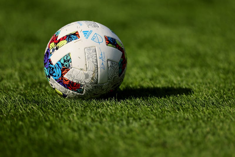 Soccer ball on grass