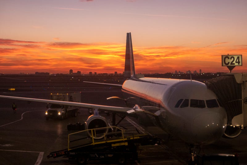 A plane at DFW Airport