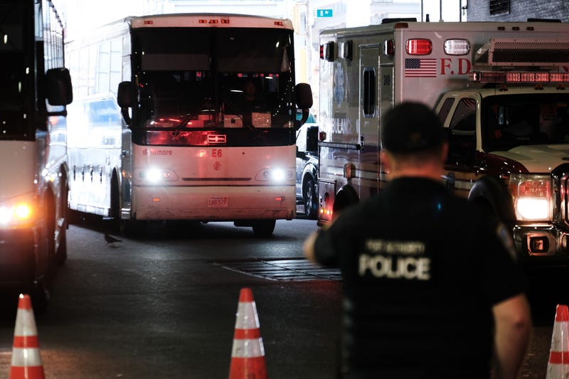 Bus carrying migrants to NYC