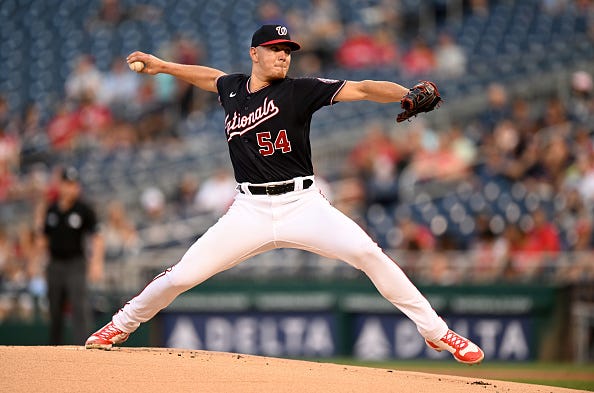 Cade Cavalli is a rookie for the Washington Nationals.