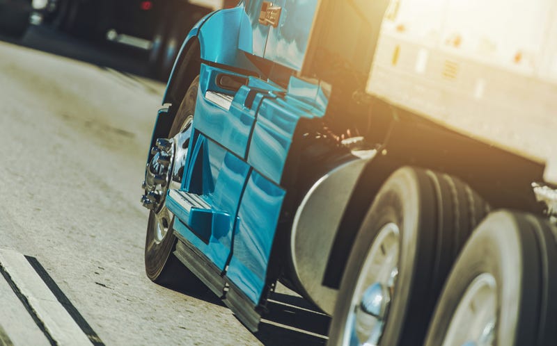 Semi-truck stock photo.