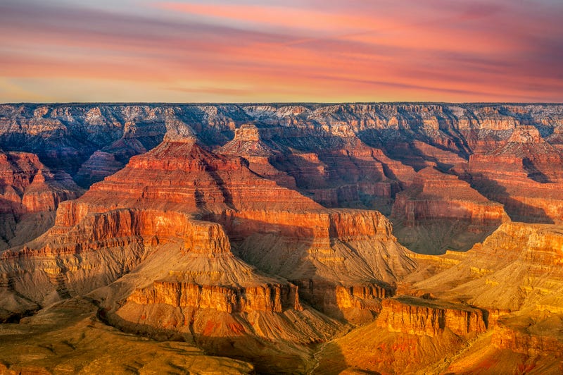 A daylight view of the Grand Canyon