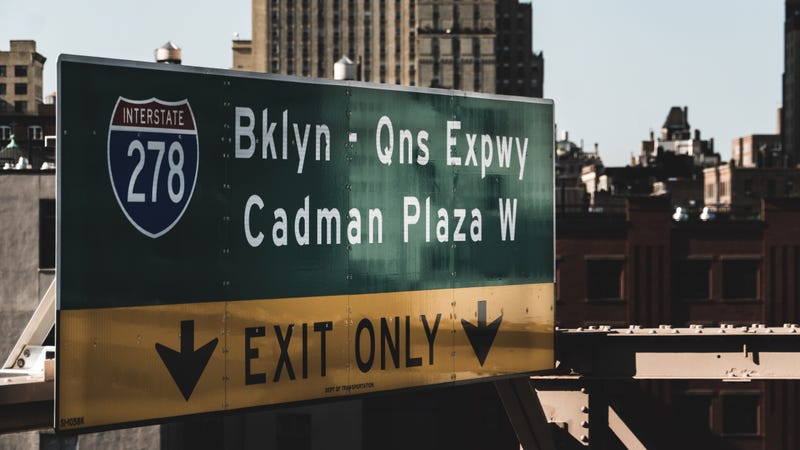 The southbound BQE through Downtown Brooklyn will be reduced to one lane over the next two weekends, the NYC DOT said.