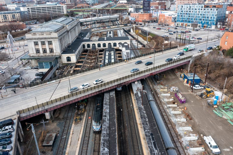 Aerial View of Penn Station in Baltimore