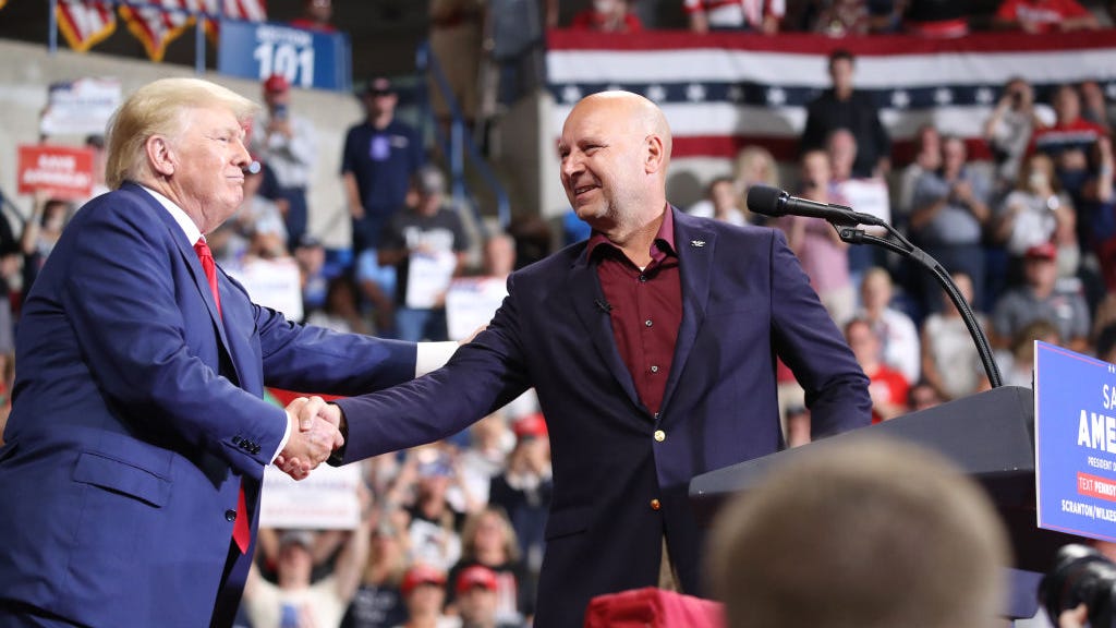 Mastriano leans into GOP populism while downplaying views on limiting abortion rights
