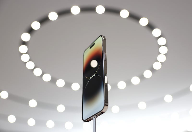 new iPhone 14 at Apple product launch event in Cupertino, California