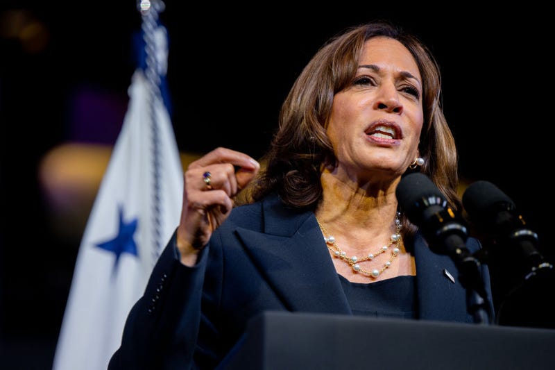 US Vice President Kamala Harris speaks at the National Baptist Convention on September 08, 2022 in Houston, Texas.