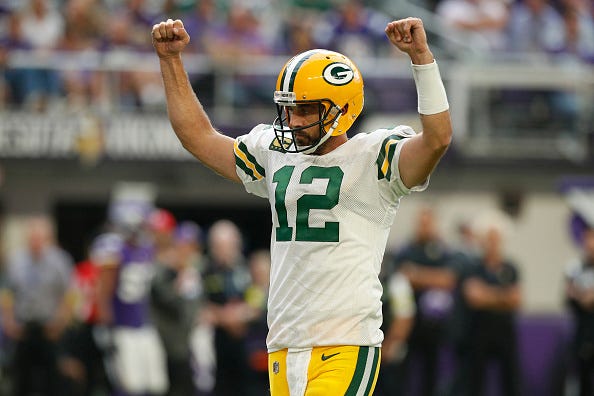 Aaron Rodgers and the Packers will play in London this week. 