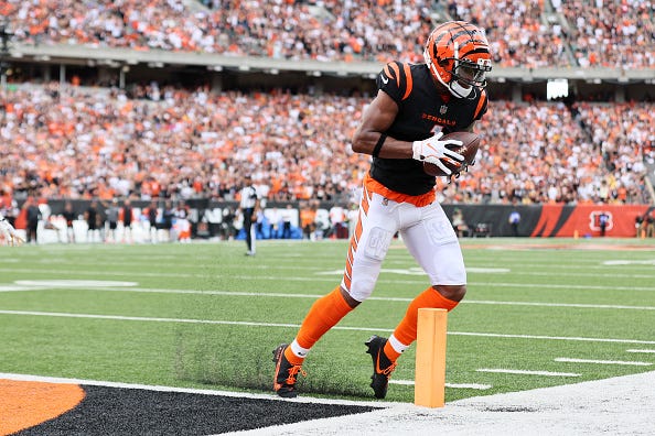 Ja'Marr Chase and the Bengals are looking to rebound in Week 2. 