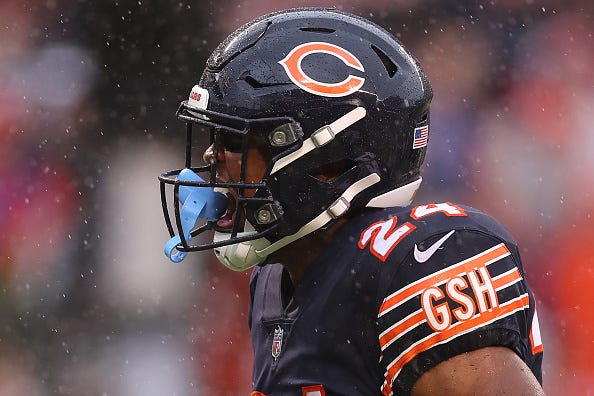 Khalil Herbert and the Bears will play on Thursday Night Football. 