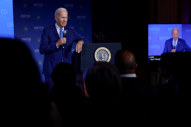 U.S. President Joe Biden speaks at the United We Stand Summit in the East Room of the White House on September 15, 2022 in Washington, DC. Faith leaders, civil rights leaders and activists attended the summit which focused on new government efforts to respond to violence and hate crimes. (Photo by Anna Moneymaker/Getty Images)