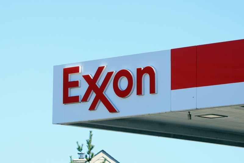 An Exxon sign.
