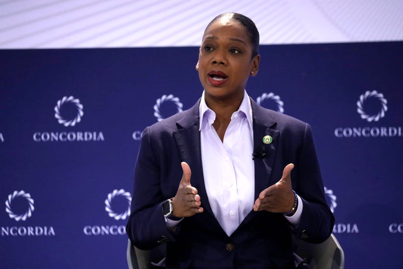 Keechant Sewell, former Police Commissioner, New York City Police Department speaks during The 2022 Concordia Annual Summit - Day 1 at Sheraton New York on September 19, 2022 in New York City. 