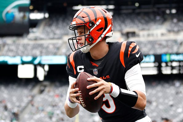 Joe Burrow and the Bengals will host the Browns in Week 14. 