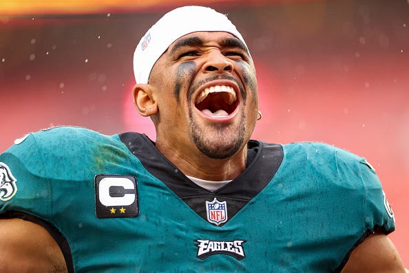 Jalen Hurts and the Eagles are looking to improve to 4-0.