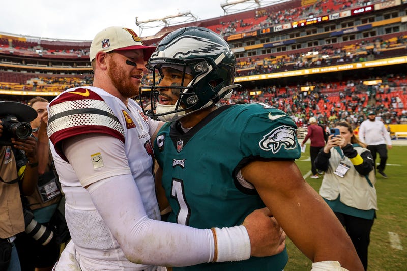 Jalen Hurts and Carson Wentz