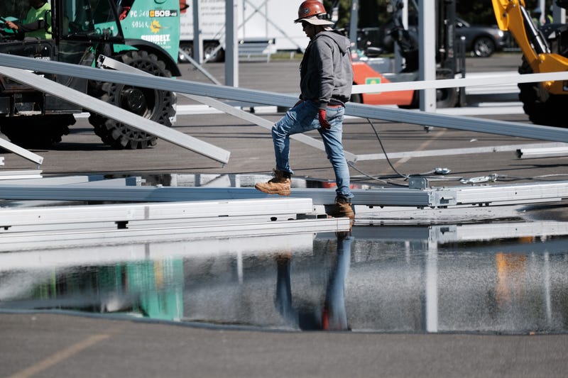 Flooding had been a major concern at the Orchard Beach location, where construction was underway last week