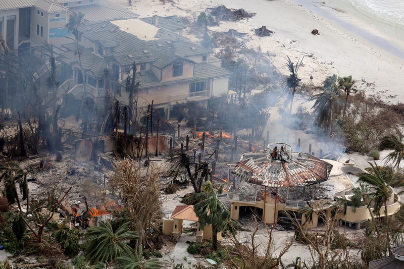 Devastation from Hurricane Ian