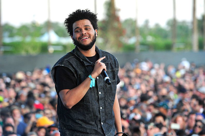 The Weeknd performs during Day 3 of the 2012 Coachella Valley Music & Arts Festival held at the Empire Polo Club on April 15, 2012 in Indio, California