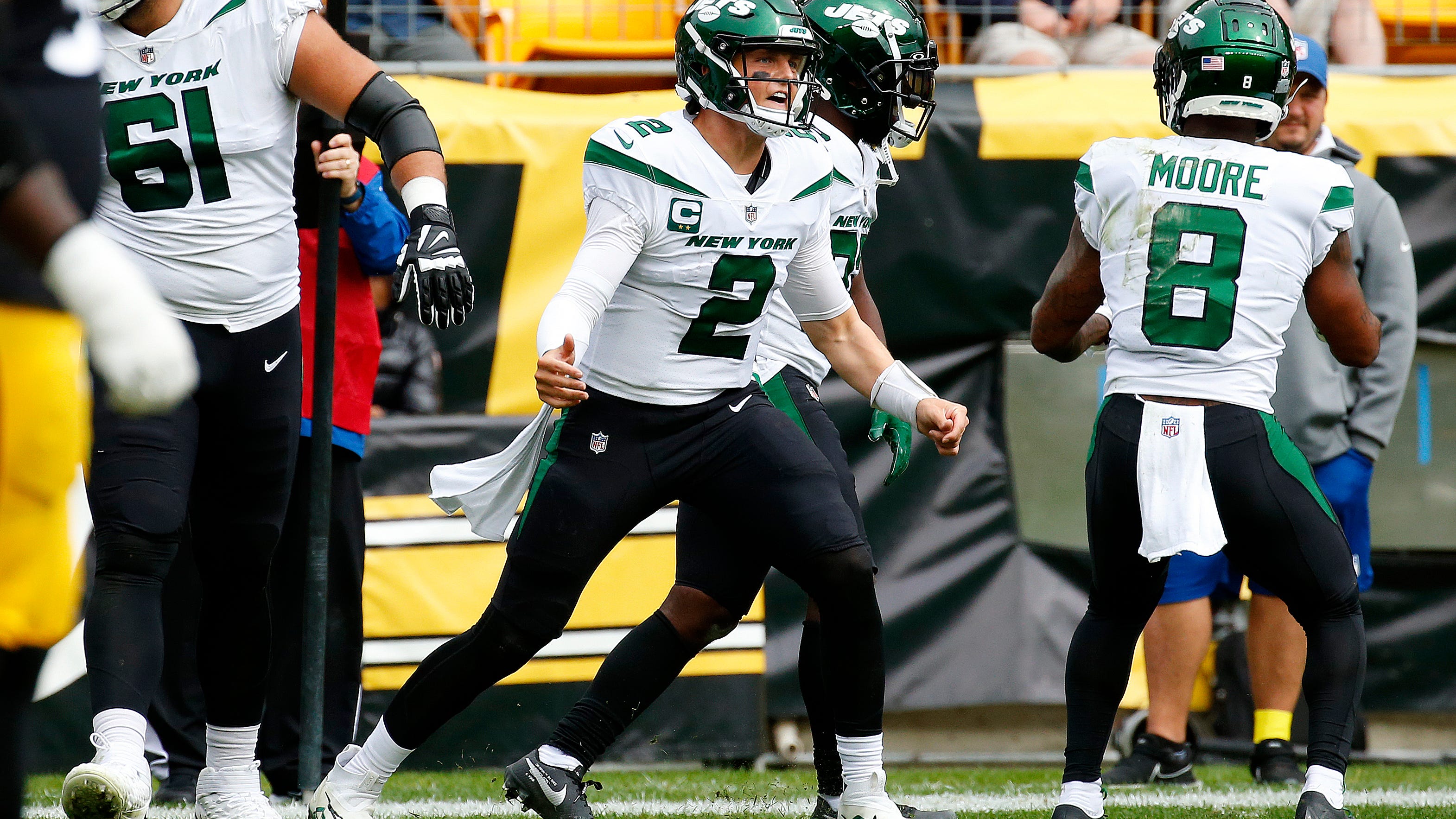 WATCH: Zach Wilson catches TD pass on Jets double reverse pass