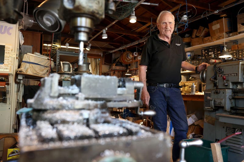 Research physicist John F. Clauser poses for a photo at his home on October 04, 2022 in Walnut Creek, California.