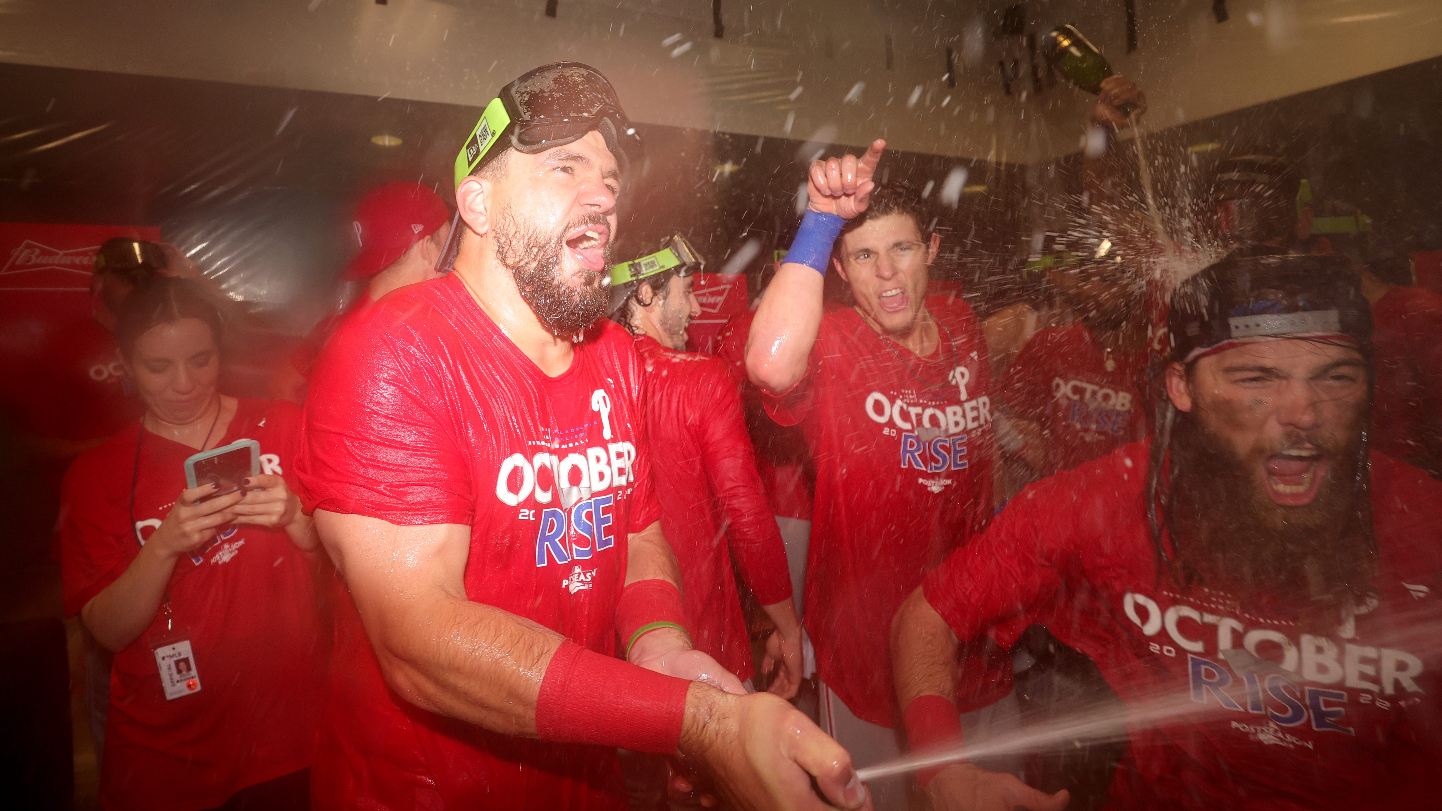 Phillies learn start times for first two games of NLDS