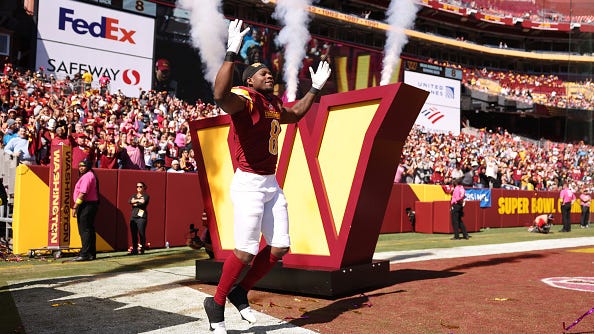After surviving gunshots, Brian Robinson runs out to 50 Cent's 'Many Men' before NFL debut