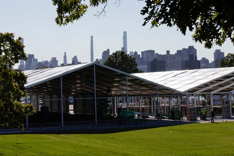 A "tent city" for migrants was constructed last October but then disassembled after barely anyone used it. But the situation has grown more dire this year, prompting the city to revisit the location