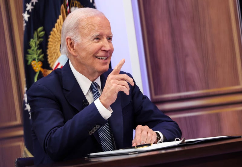 U.S. President Joe Biden delivers remarks at the Summit on Fire Prevention and Control, at the Eisenhower Executive Office Building on October 11, 2022 in Washington, DC. Biden spoke to commemorate Fire Prevention Week, honored fallen firefighters, and discussed efforts to protect and ensure firefighter health and safety. (Photo by Kevin Dietsch/Getty Images)