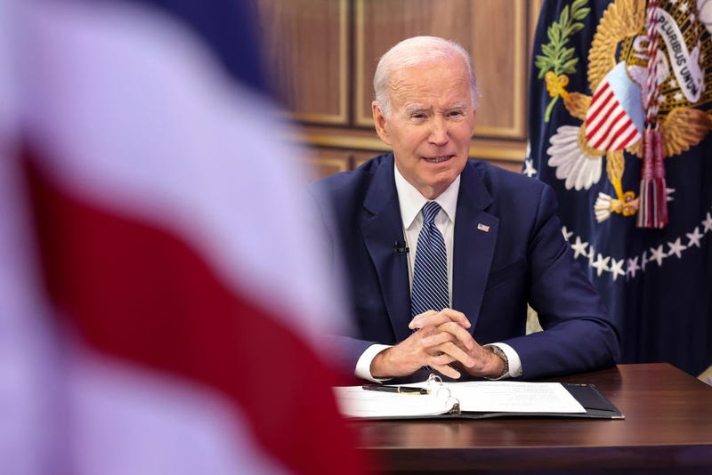 U.S. President Joe Biden delivers remarks at the Summit on Fire Prevention and Control, at the Eisenhower Executive Office Building on October 11, 2022 in Washington, DC. 