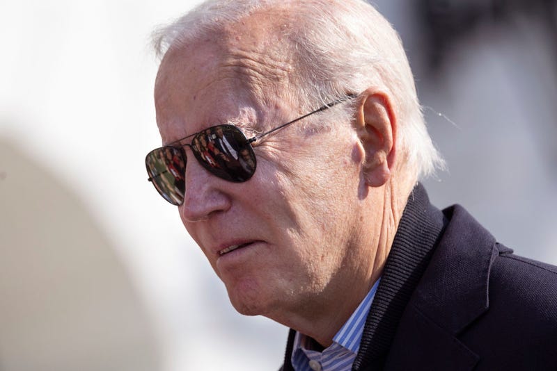 U.S. President Joe Biden speaks to the media as he departs on the South Lawn of the White House on October 12, 2022 in Washington, DC.