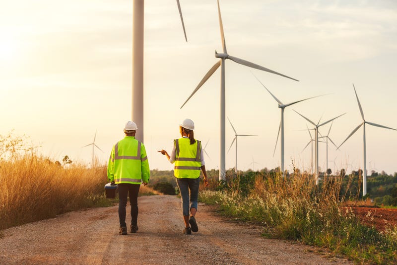 Windmills and workers