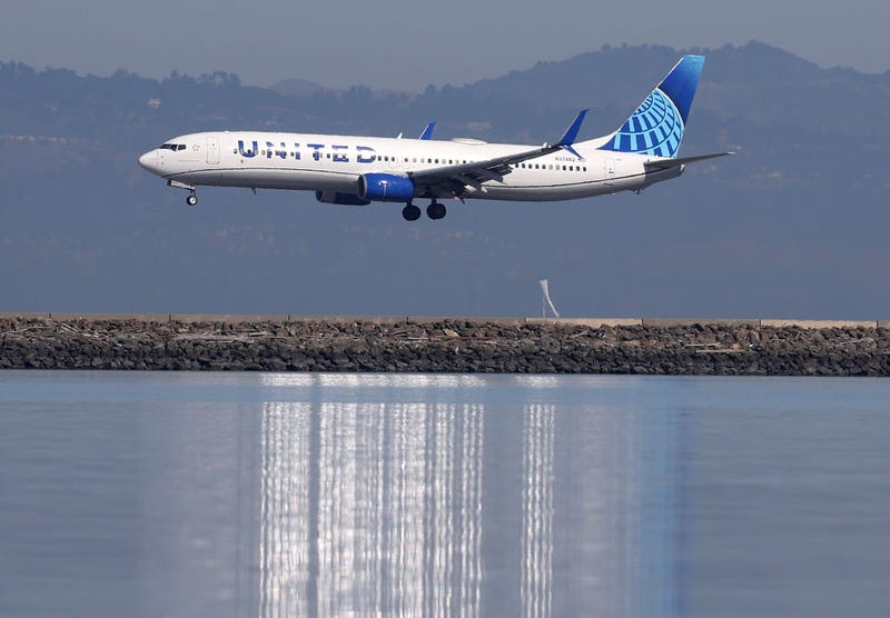 A United Airlines plane lands at San Francisco International Airport on October 19, 2022 in San Francisco, California.