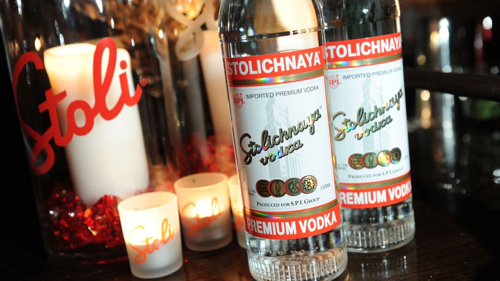 Bars across the U.S. are pouring Russian vodka down the drain