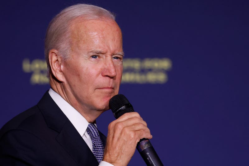 DOVER, DELAWARE - OCTOBER 21: U.S. President Joe Biden gives remarks on student debt relief at Delaware State University on October 21, 2022 in Dover, Delaware. Yesterday a federal judge ruled that six states trying to block President's student loan forgiveness program lacked standing.