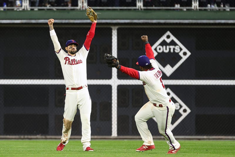 Nick Castellanos and Jean Segura of the Philadelphia Phillies