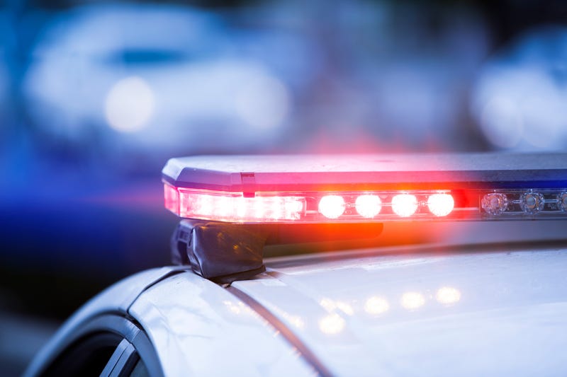 Stock image of police lights 