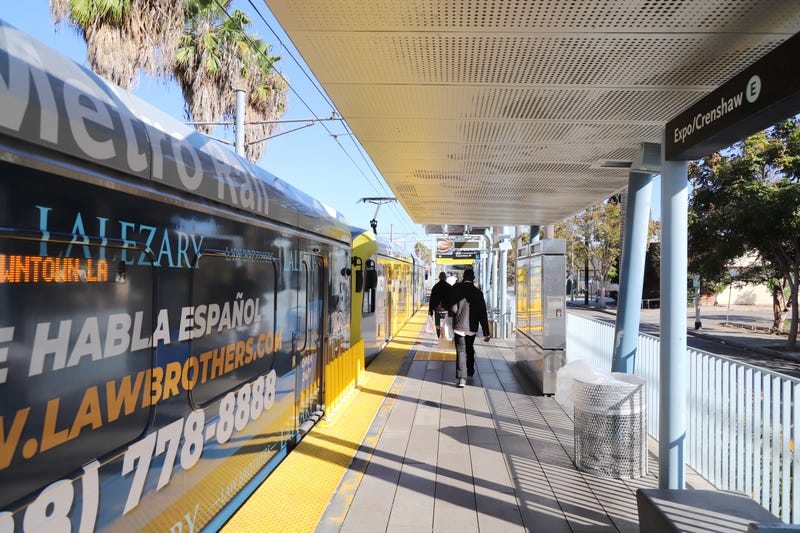 metro train at station